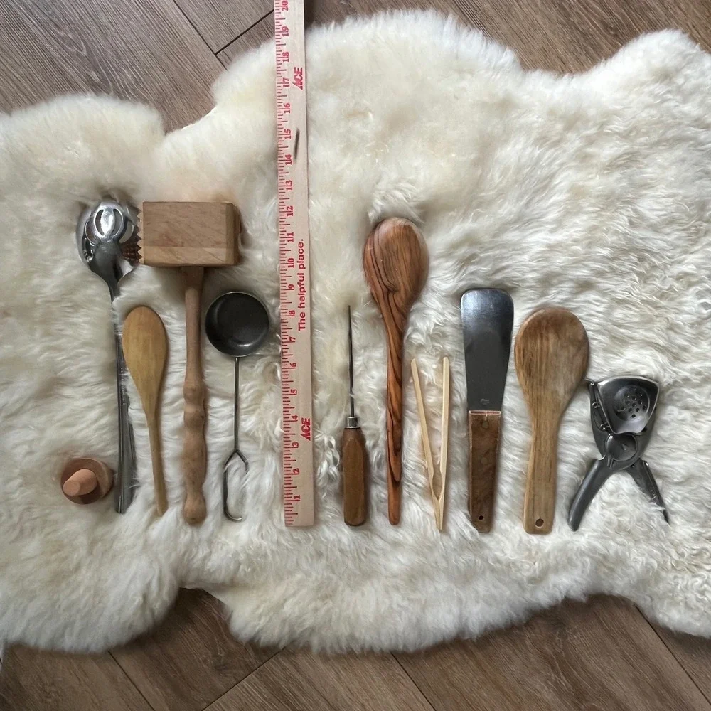 Vintage Rustic Kitchen Utensils Bundle